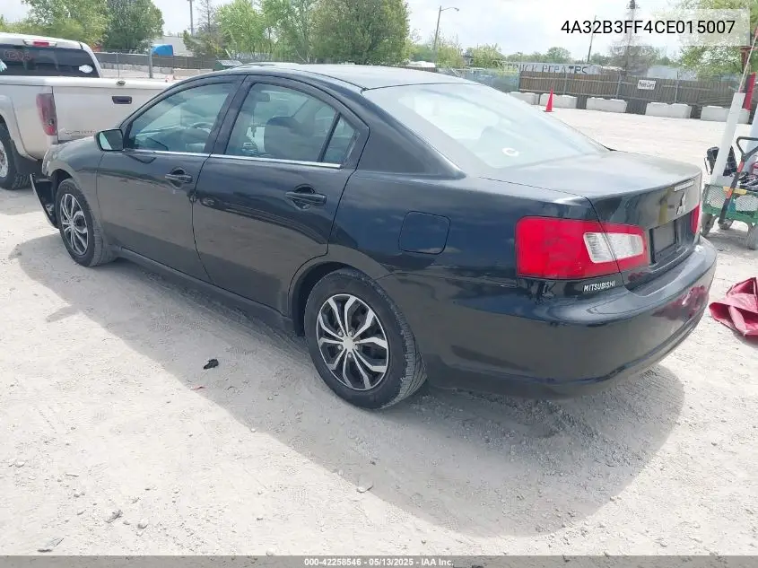 2012 Mitsubishi Galant Es/Se VIN: 4A32B3FF4CE015007 Lot: 42258546
