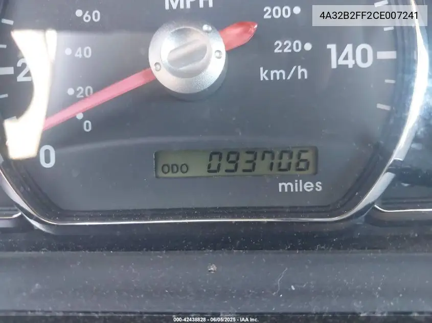 2012 Mitsubishi Galant Fe VIN: 4A32B2FF2CE007241 Lot: 42438828