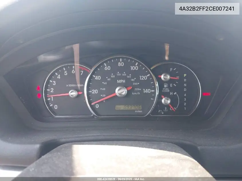 2012 Mitsubishi Galant Fe VIN: 4A32B2FF2CE007241 Lot: 42438828
