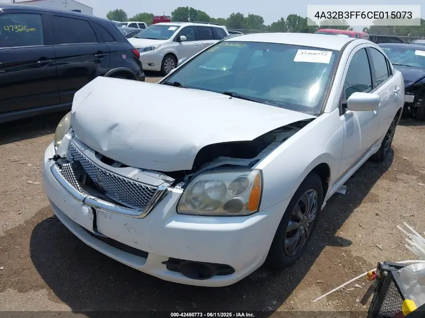 2012 Mitsubishi Galant Es/Se VIN: 4A32B3FF6CE015073 Lot: 42460773