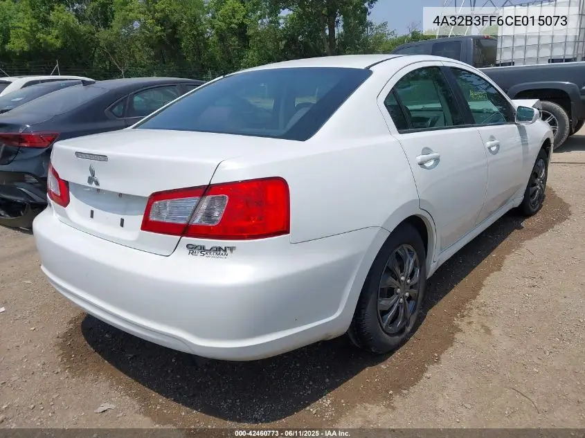 2012 Mitsubishi Galant Es/Se VIN: 4A32B3FF6CE015073 Lot: 42460773