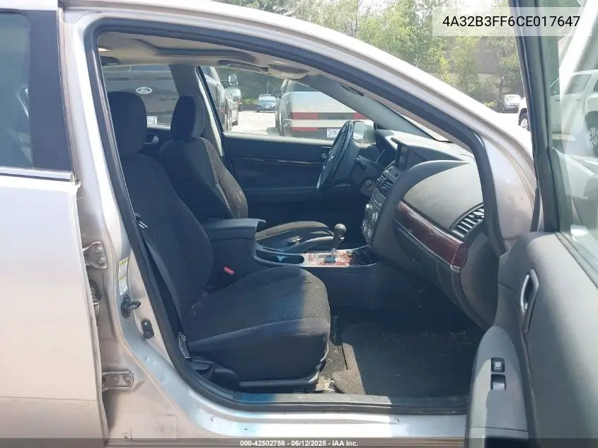 2012 Mitsubishi Galant Es/Se VIN: 4A32B3FF6CE017647 Lot: 42502756