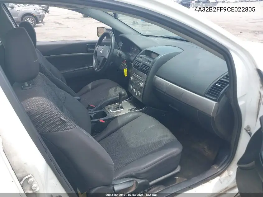 2012 Mitsubishi Galant Fe VIN: 4A32B2FF9CE022805 Lot: 42619912