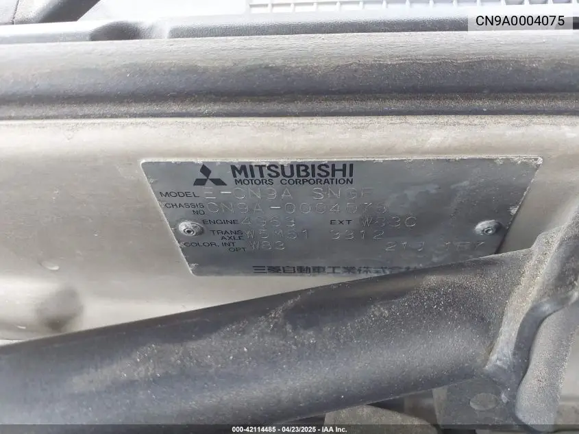 1996 Mitsubishi Lancer Evolution VIN: CN9A0004075 Lot: 42114485