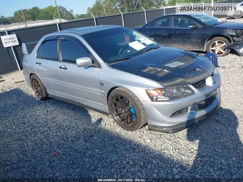 2003 Mitsubishi Lancer Evolution VIN: JA3AH86F73U109719 Lot: 42068934