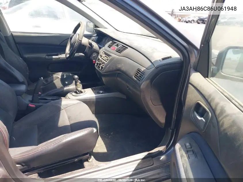 2006 Mitsubishi Lancer Evolution Ix/Mr VIN: JA3AH86C86U061948 Lot: 42630698