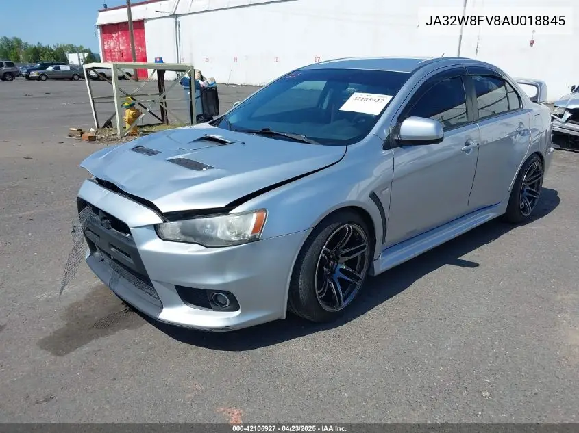 2010 Mitsubishi Lancer Evolution Gsr VIN: JA32W8FV8AU018845 Lot: 42105927