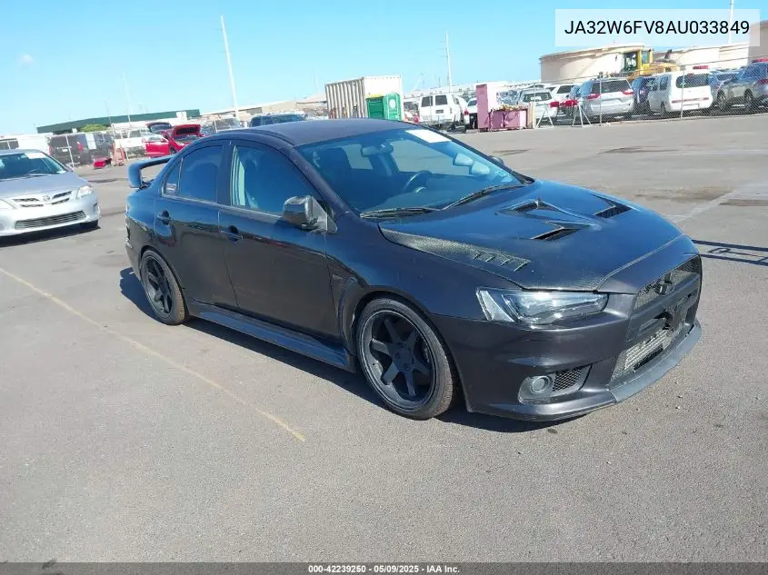 2010 Mitsubishi Lancer Evolution Se VIN: JA32W6FV8AU033849 Lot: 42239250