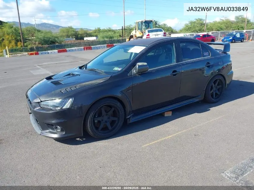 2010 Mitsubishi Lancer Evolution Se VIN: JA32W6FV8AU033849 Lot: 42239250