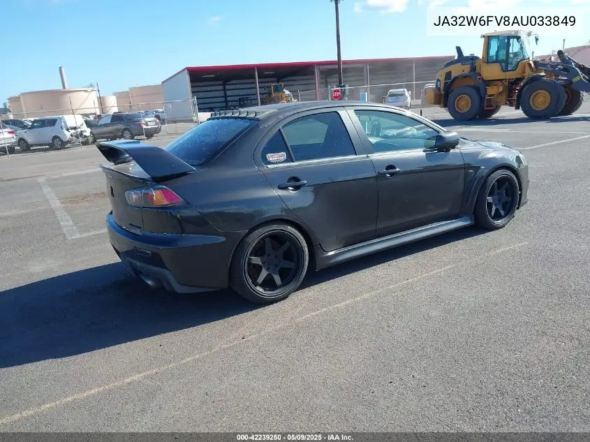 2010 Mitsubishi Lancer Evolution Se VIN: JA32W6FV8AU033849 Lot: 42239250