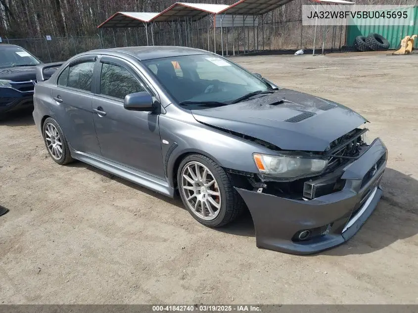 2011 Mitsubishi Lancer Evolution Gsr VIN: JA32W8FV5BU045695 Lot: 41842740