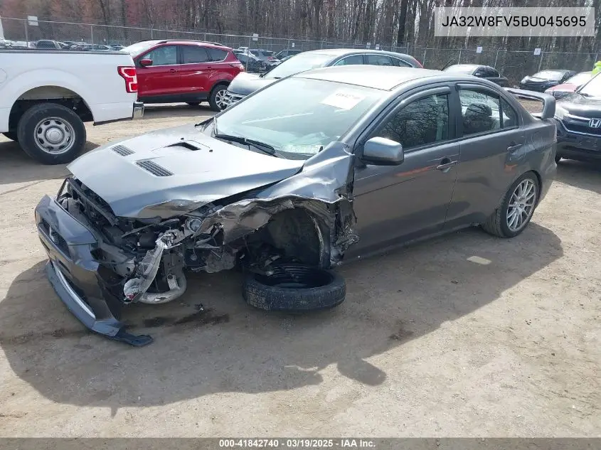 2011 Mitsubishi Lancer Evolution Gsr VIN: JA32W8FV5BU045695 Lot: 41842740