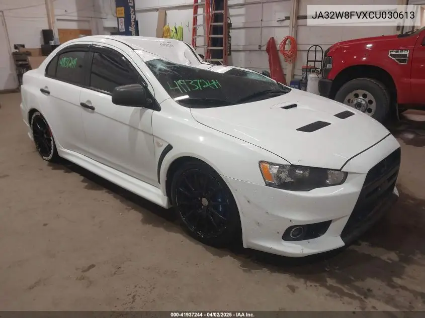 2012 Mitsubishi Lancer Evolution Gsr VIN: JA32W8FVXCU030613 Lot: 41937244