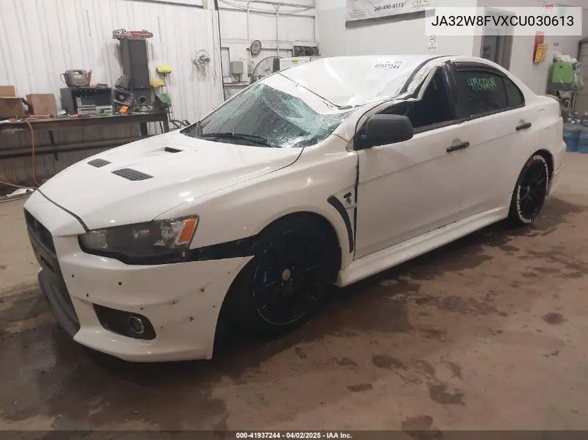 2012 Mitsubishi Lancer Evolution Gsr VIN: JA32W8FVXCU030613 Lot: 41937244