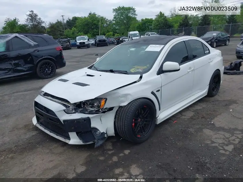 2013 Mitsubishi Lancer Evolution Gsr VIN: JA32W8FV0DU023509 Lot: 42222552