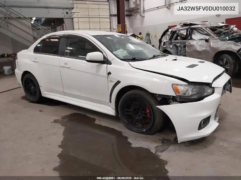2013 Mitsubishi Lancer Evolution Mr VIN: JA32W5FV0DU010032 Lot: 42592361