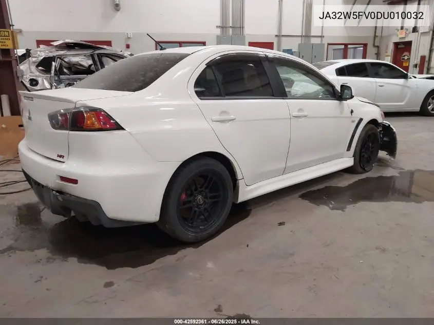 2013 Mitsubishi Lancer Evolution Mr VIN: JA32W5FV0DU010032 Lot: 42592361