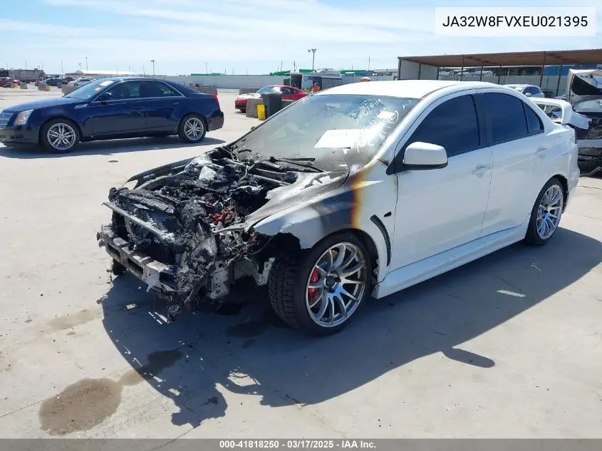 2014 Mitsubishi Lancer Evolution Gsr VIN: JA32W8FVXEU021395 Lot: 41818250