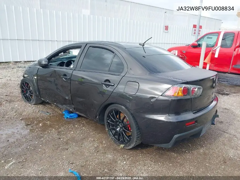 2015 Mitsubishi Lancer Evolution Gsr VIN: JA32W8FV9FU008834 Lot: 42101157