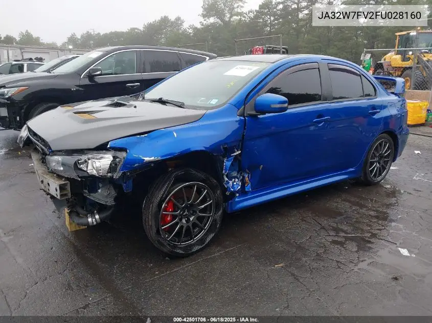 2015 Mitsubishi Lancer Evolution Final Edition VIN: JA32W7FV2FU028160 Lot: 42501706