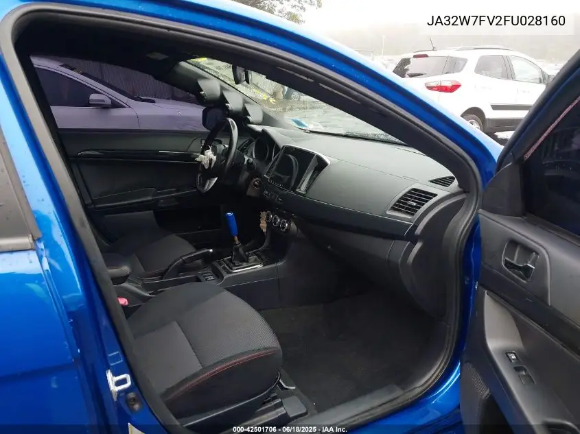 2015 Mitsubishi Lancer Evolution Final Edition VIN: JA32W7FV2FU028160 Lot: 42501706
