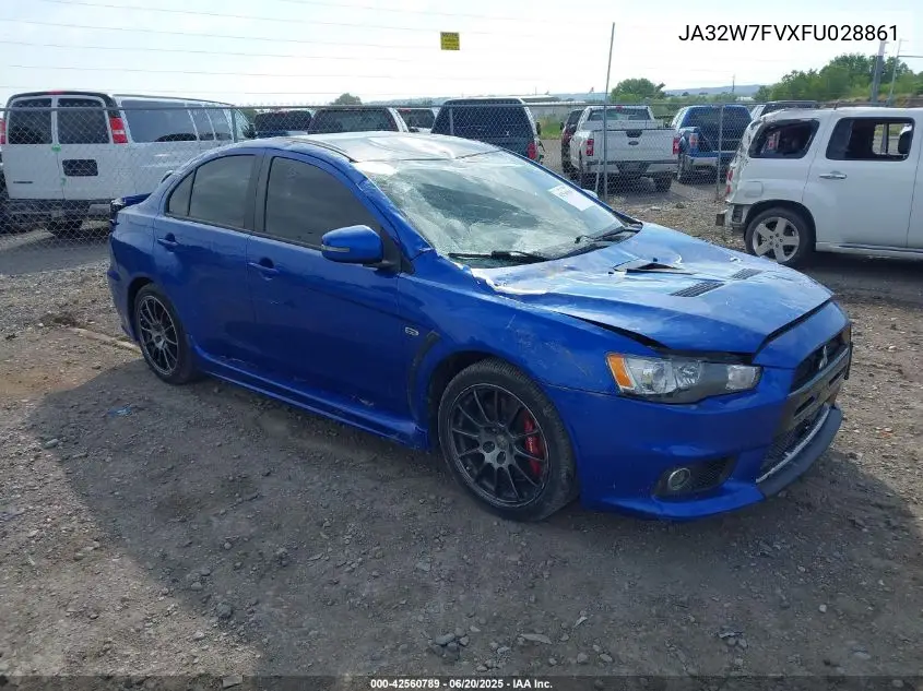 2015 Mitsubishi Lancer Evolution Final Edition VIN: JA32W7FVXFU028861 Lot: 42560789