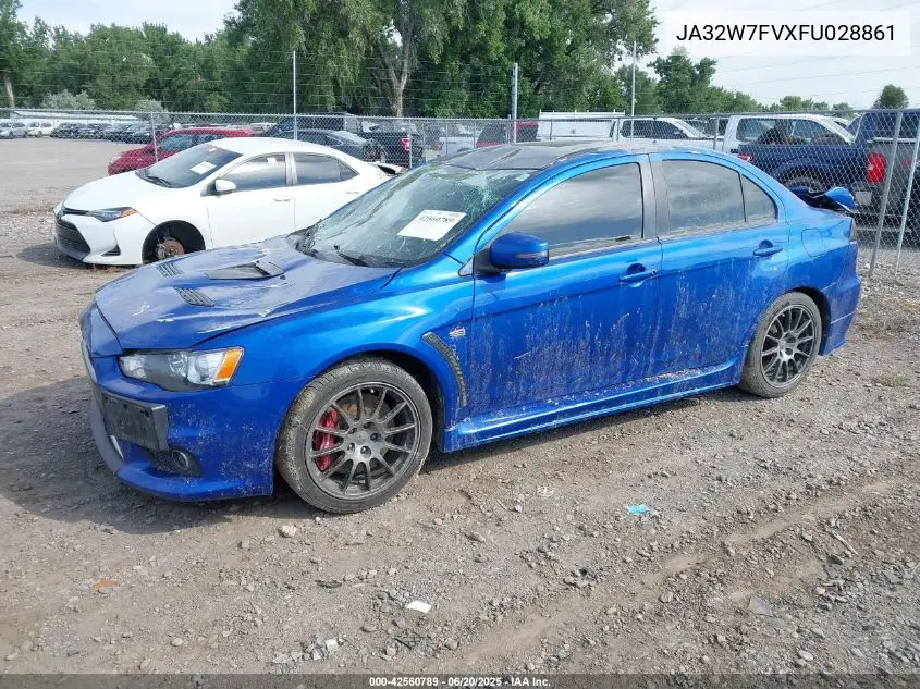 2015 Mitsubishi Lancer Evolution Final Edition VIN: JA32W7FVXFU028861 Lot: 42560789