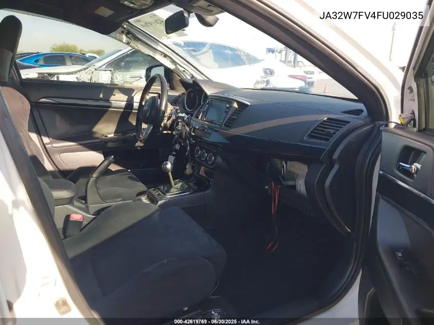 2015 Mitsubishi Lancer Evolution Final Edition VIN: JA32W7FV4FU029035 Lot: 42619769