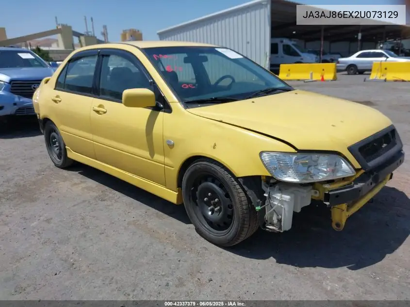 2002 Mitsubishi Lancer Oz Rally VIN: JA3AJ86EX2U073129 Lot: 42337379