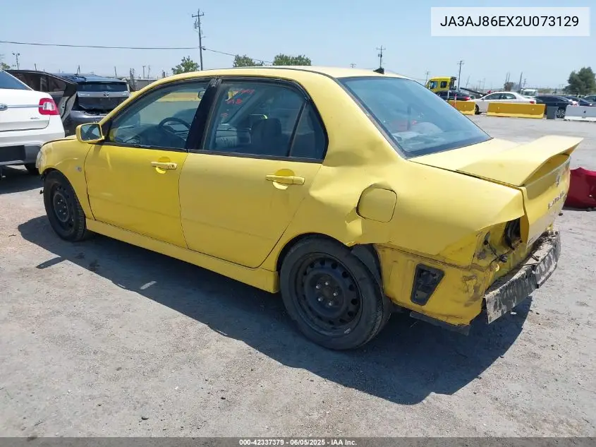 2002 Mitsubishi Lancer Oz Rally VIN: JA3AJ86EX2U073129 Lot: 42337379