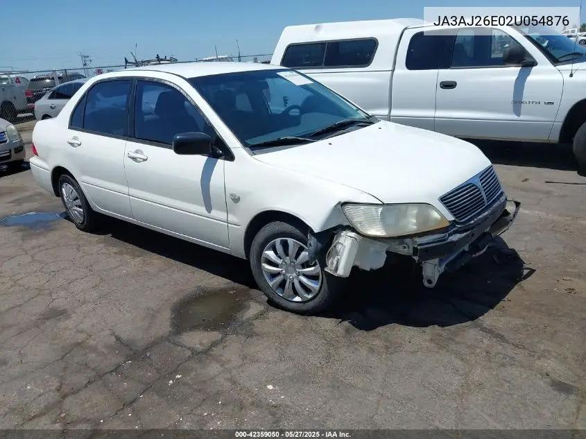 2002 Mitsubishi Lancer Es VIN: JA3AJ26E02U054876 Lot: 42359050