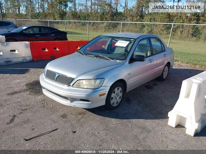 2003 Mitsubishi Lancer Es VIN: JA3AJ26E13U112169 Lot: 40926518