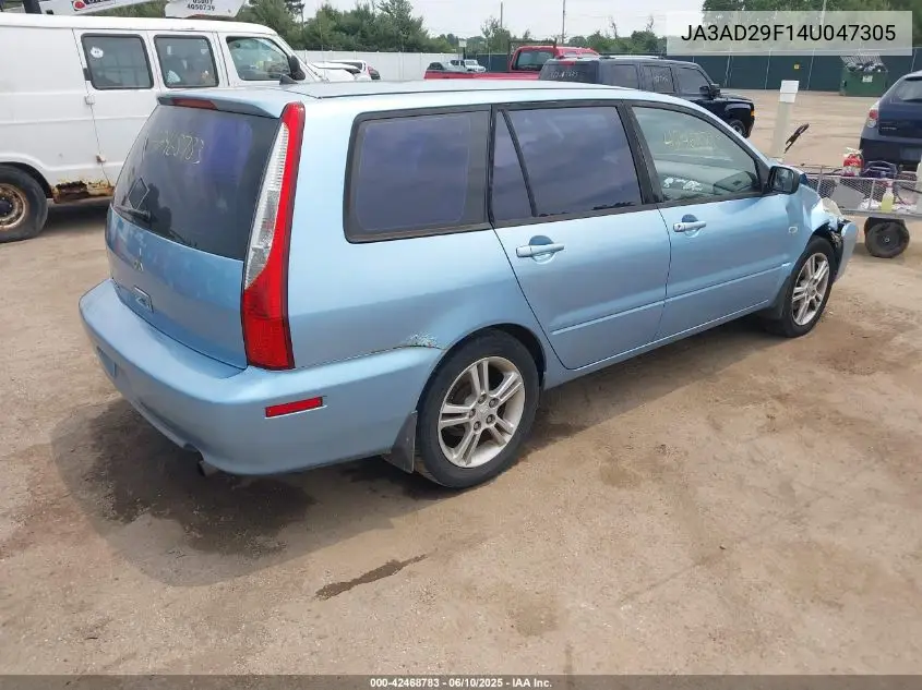 2004 Mitsubishi Lancer Sportback Ls VIN: JA3AD29F14U047305 Lot: 42468783