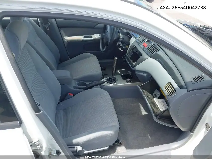 2004 Mitsubishi Lancer Es VIN: JA3AJ26E54U042788 Lot: 42550533