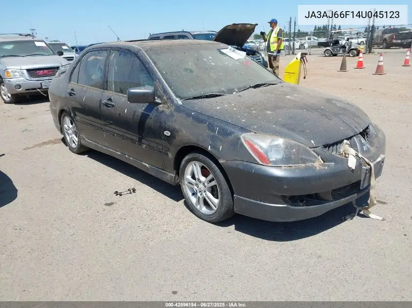 2004 Mitsubishi Lancer Ralliart VIN: JA3AJ66F14U045123 Lot: 42596194