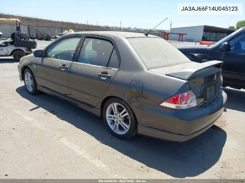 2004 Mitsubishi Lancer Ralliart VIN: JA3AJ66F14U045123 Lot: 42596194