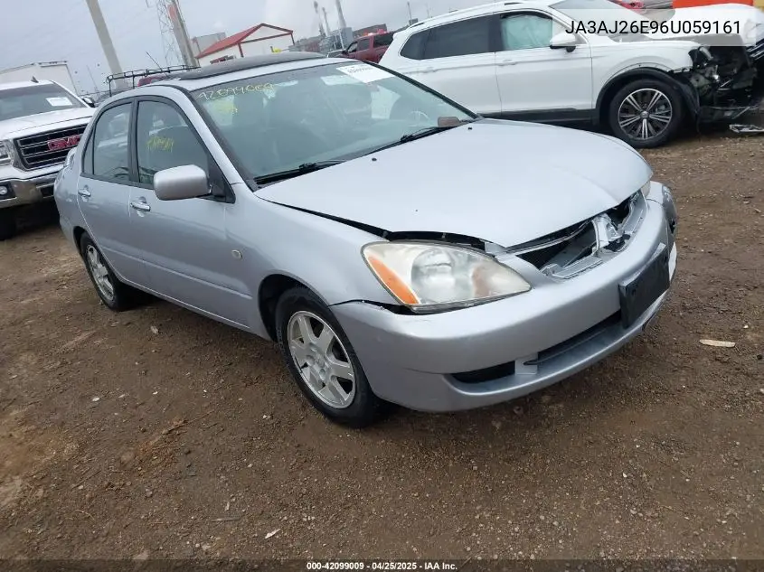 2006 Mitsubishi Lancer Es/Se VIN: JA3AJ26E96U059161 Lot: 42099009
