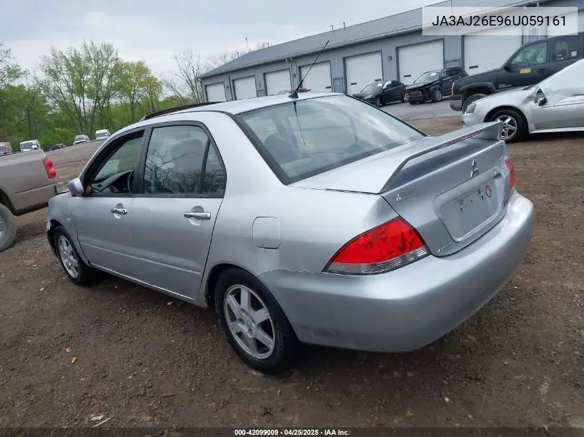 2006 Mitsubishi Lancer Es/Se VIN: JA3AJ26E96U059161 Lot: 42099009
