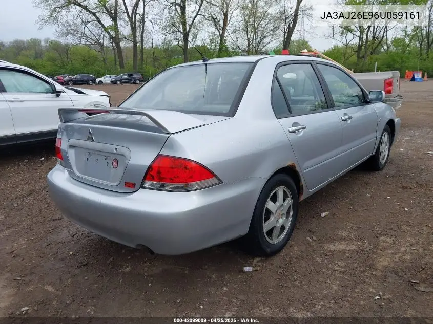 2006 Mitsubishi Lancer Es/Se VIN: JA3AJ26E96U059161 Lot: 42099009