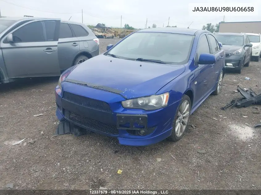 2008 Mitsubishi Lancer Gts VIN: JA3AU86U98U606658 Lot: 12337579