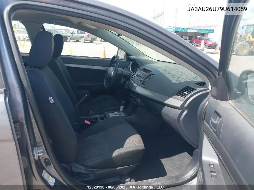 2009 Mitsubishi Lancer VIN: JA3AU26U79U614059 Lot: 12329190