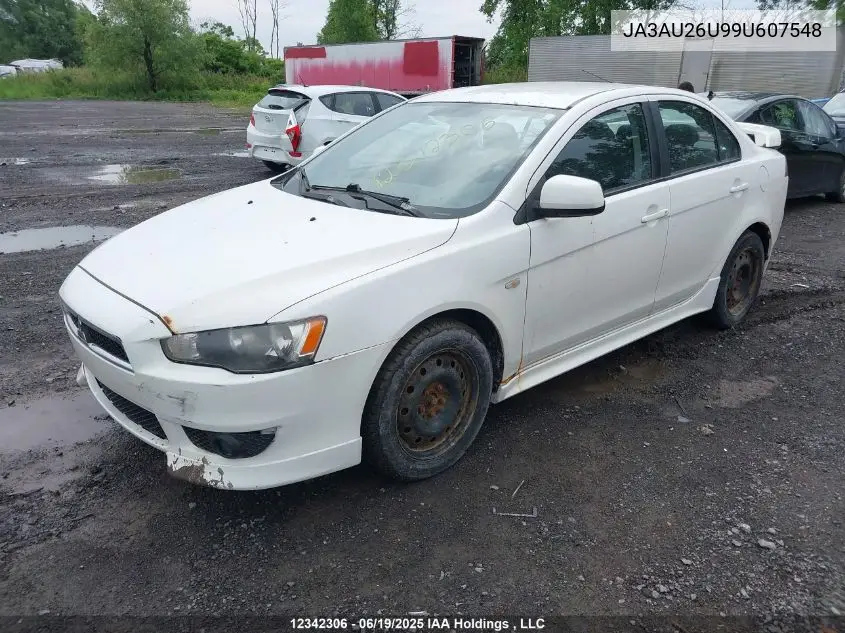 2009 Mitsubishi Lancer Es/Es Sport VIN: JA3AU26U99U607548 Lot: 12342306