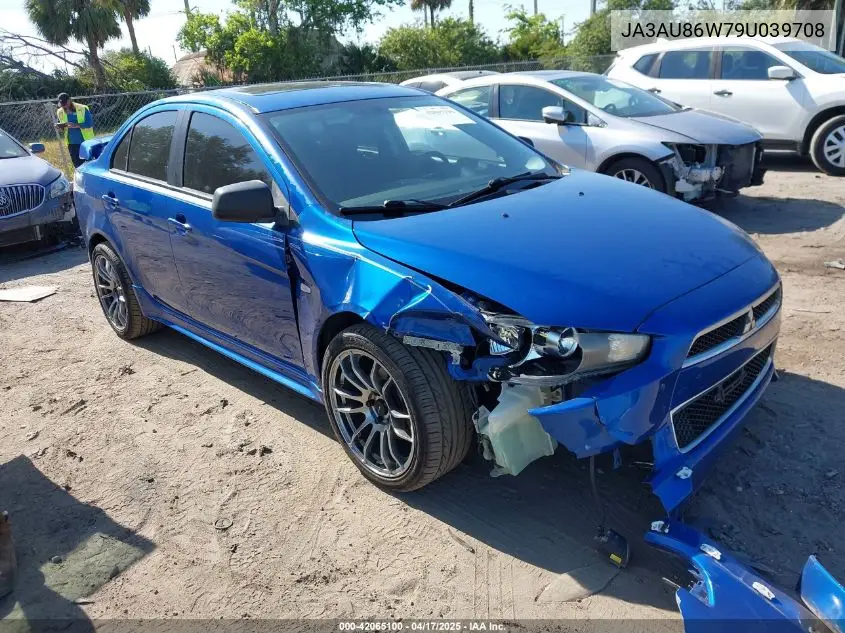 2009 Mitsubishi Lancer Gts VIN: JA3AU86W79U039708 Lot: 42065100