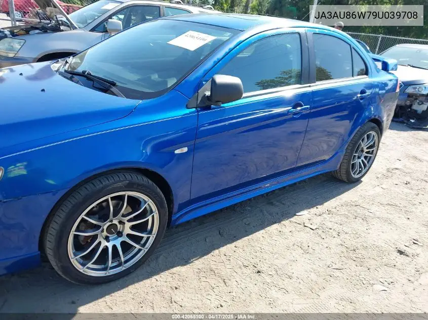 2009 Mitsubishi Lancer Gts VIN: JA3AU86W79U039708 Lot: 42065100
