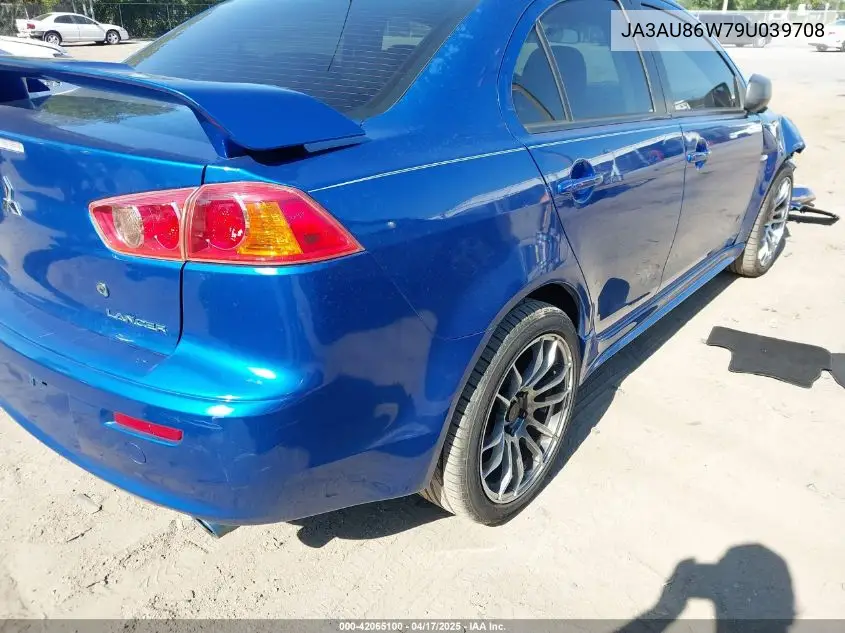 2009 Mitsubishi Lancer Gts VIN: JA3AU86W79U039708 Lot: 42065100