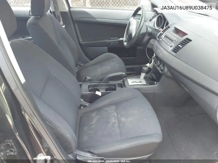 2009 Mitsubishi Lancer De VIN: JA3AU16U89U038475 Lot: 42212426