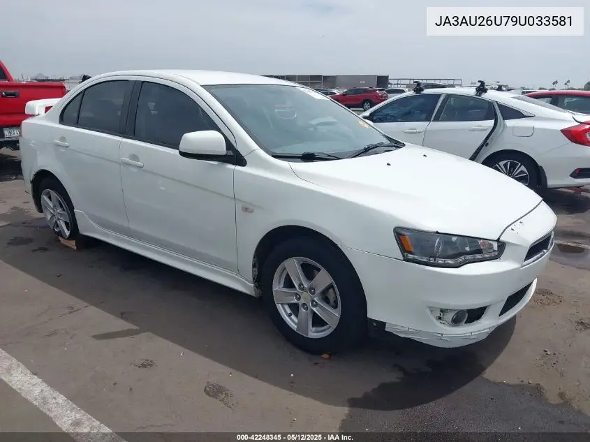 2009 Mitsubishi Lancer Es/Es-Sport VIN: JA3AU26U79U033581 Lot: 42248345