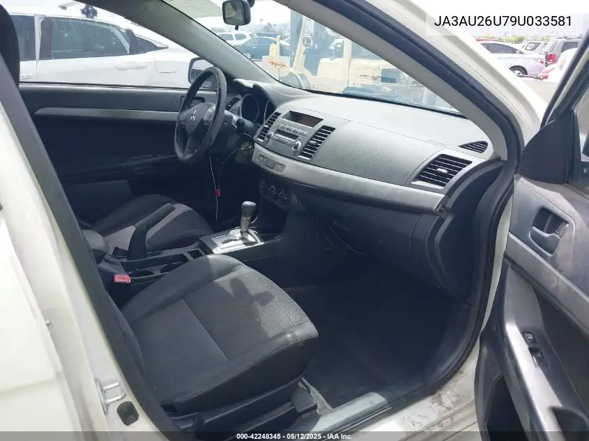 2009 Mitsubishi Lancer Es/Es-Sport VIN: JA3AU26U79U033581 Lot: 42248345