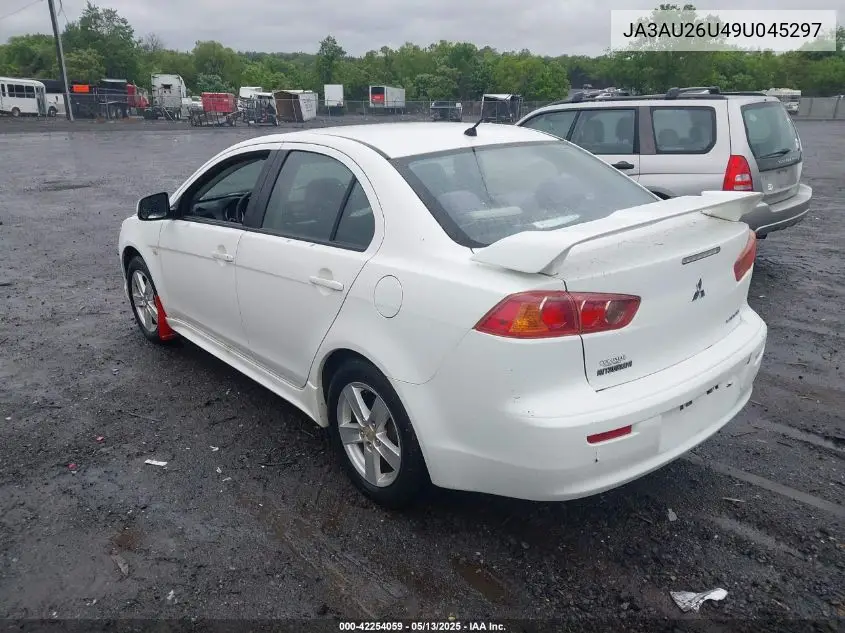 2009 Mitsubishi Lancer Es/Es-Sport VIN: JA3AU26U49U045297 Lot: 42254059