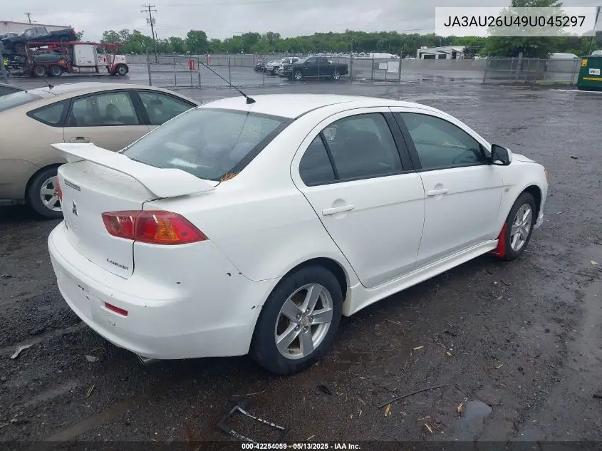 2009 Mitsubishi Lancer Es/Es-Sport VIN: JA3AU26U49U045297 Lot: 42254059